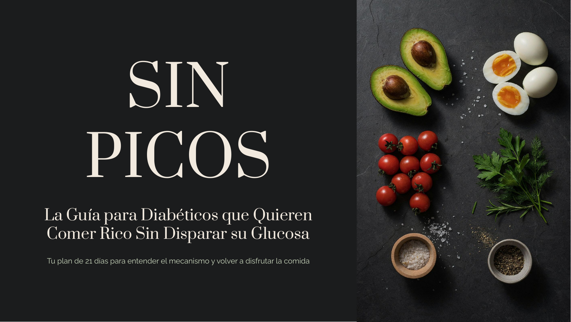 Sin Picos — Guía para Diabéticos, portada del ebook