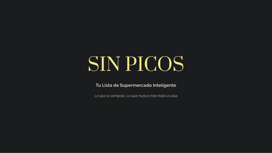 Sin Picos — Lista de Compras Inteligente, portada